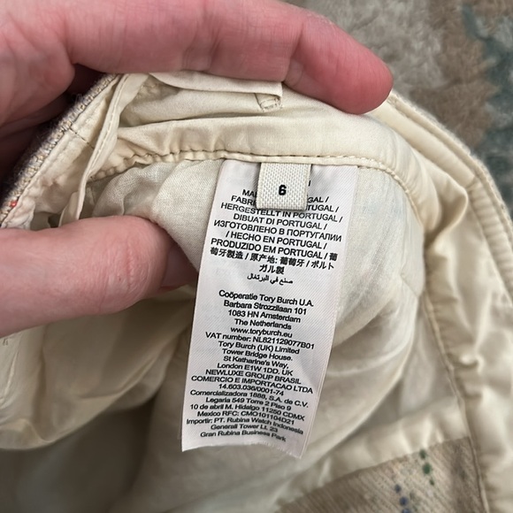 Tory Burch Donegal Twill shorts size 6 - Picture 3 of 9
